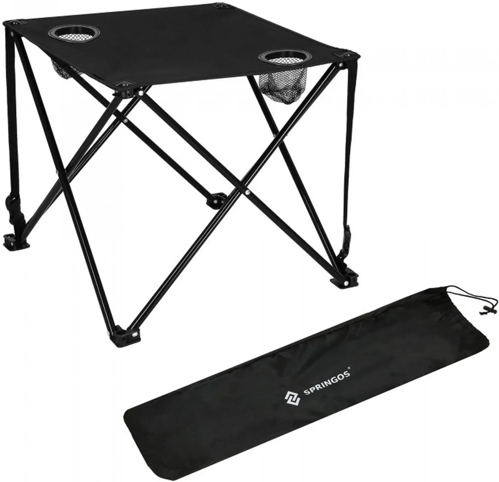 Masa pliabila Springos Compact CS0013 (Black) - 4