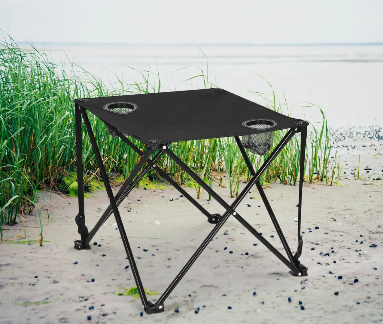 Masa pliabila Springos Compact CS0013 (Black)