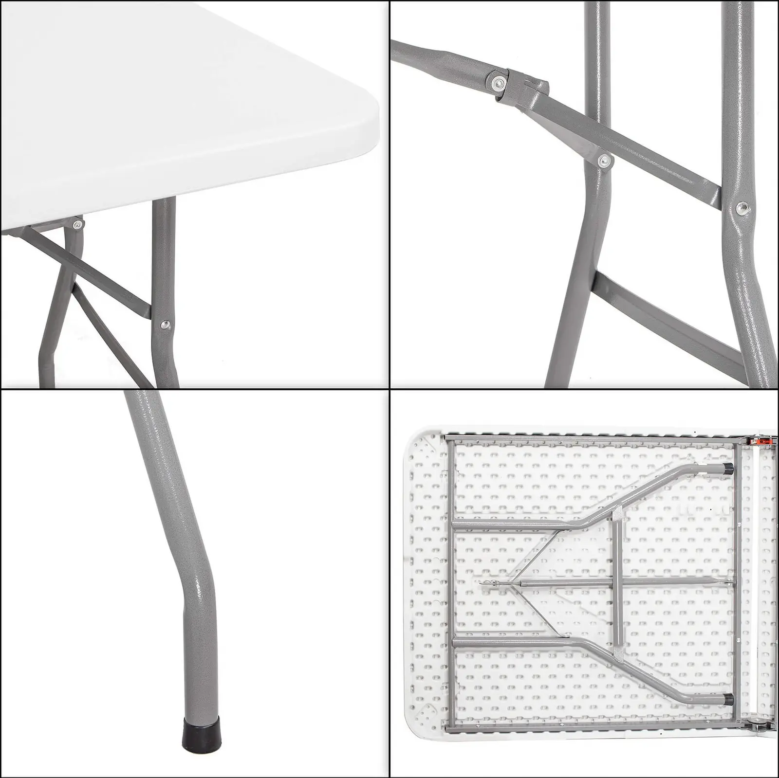 Masa pliabila Springos Raut GF0050 (White) - 9