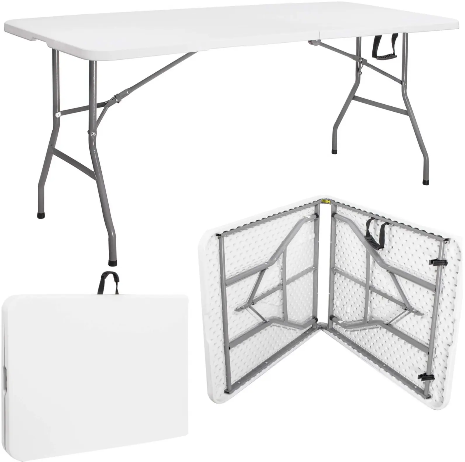 Masa pliabila Springos Raut GF0108 (White) - 3