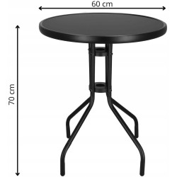 Masa Springos Bistro GF0082 (Black) Thumb