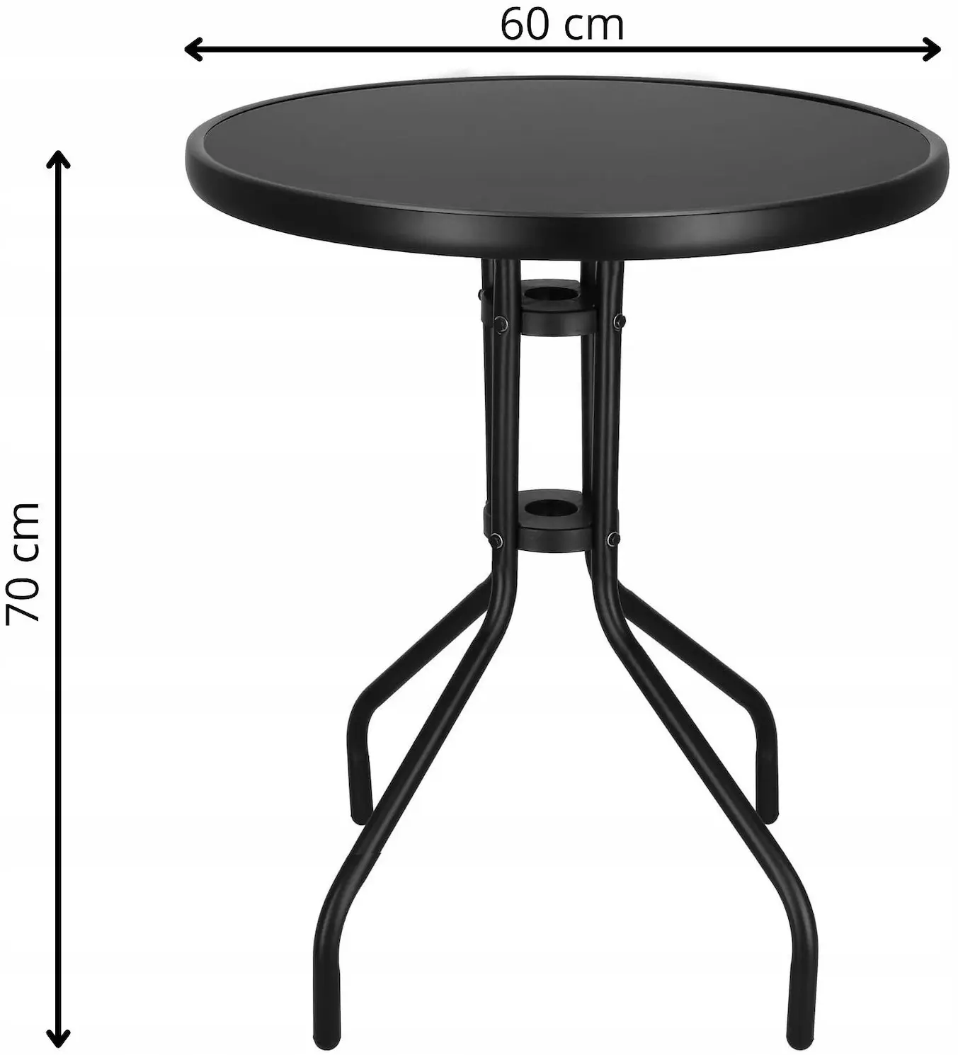 Masa Springos Bistro GF0082 (Black) - 8