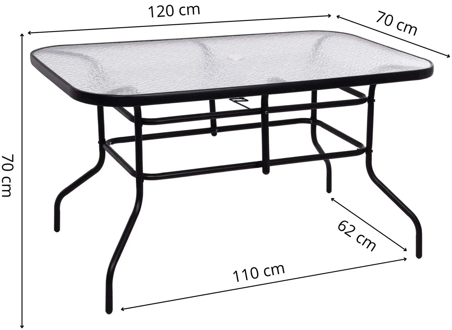 Стол Springos Toscana GF0080 (Black) - 10