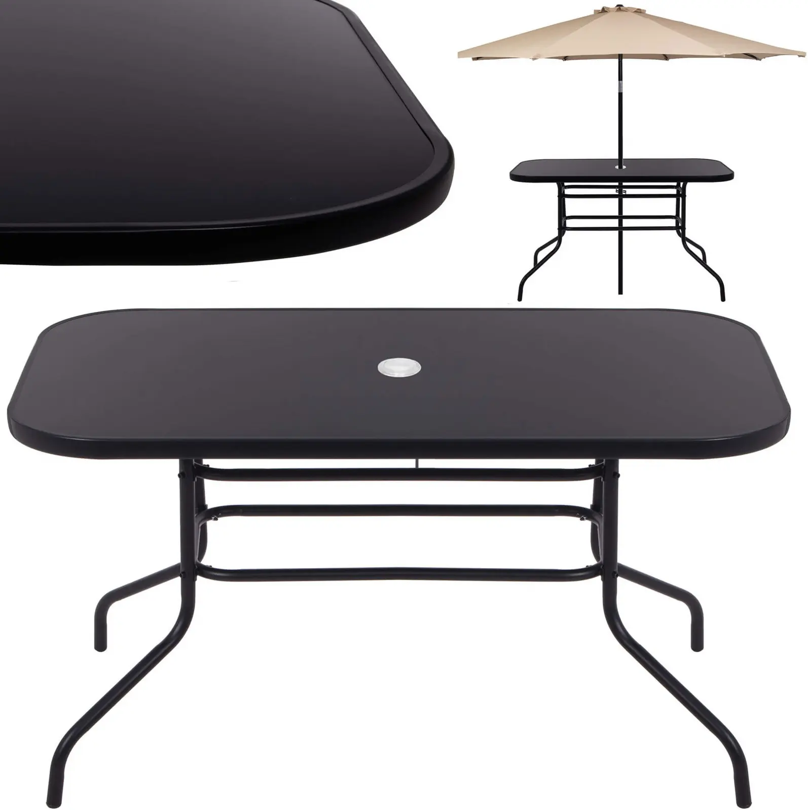 Стол Springos Toscana GF0081 (Black) - 3