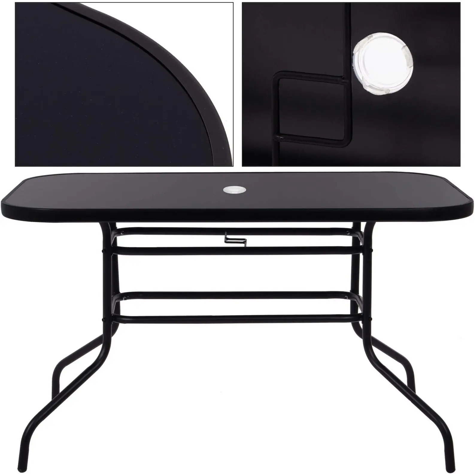 Стол Springos Toscana GF0081 (Black) - 4