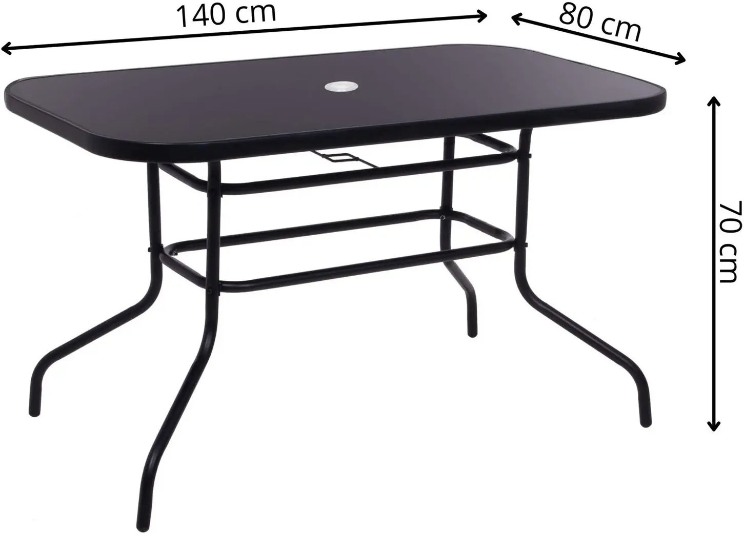 Стол Springos Toscana GF0081 (Black) - 9