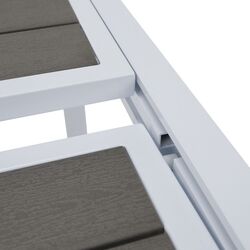 Masa extensibila Tempo Kondela Dorio 75x100/200 (White/Grey) Thumb