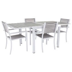 Masa extensibila Tempo Kondela Dorio 75x100/200 (White/Grey) Thumb