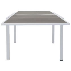 Masa extensibila Tempo Kondela Dorio 75x100/200 (White/Grey) Thumb