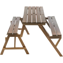 Masa-banca 2in1 Tempo Kondela Zagir (Brown) Thumb