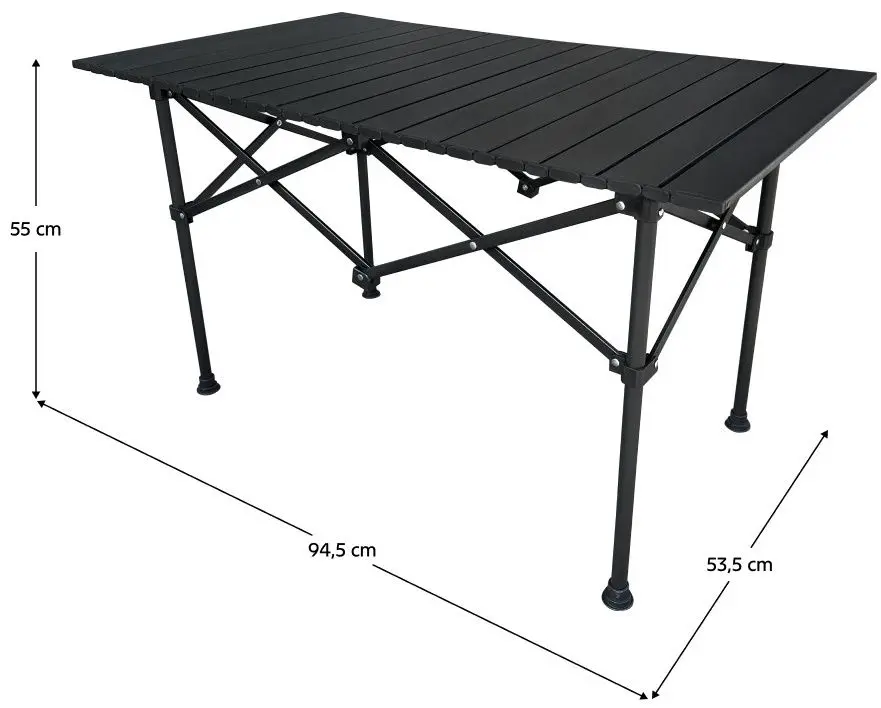 Masa pliabila Tempo Kondela Makur 55x94 (Black)