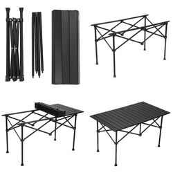 Masa pliabila Tempo Kondela Makur 55x94 (Black) Thumb