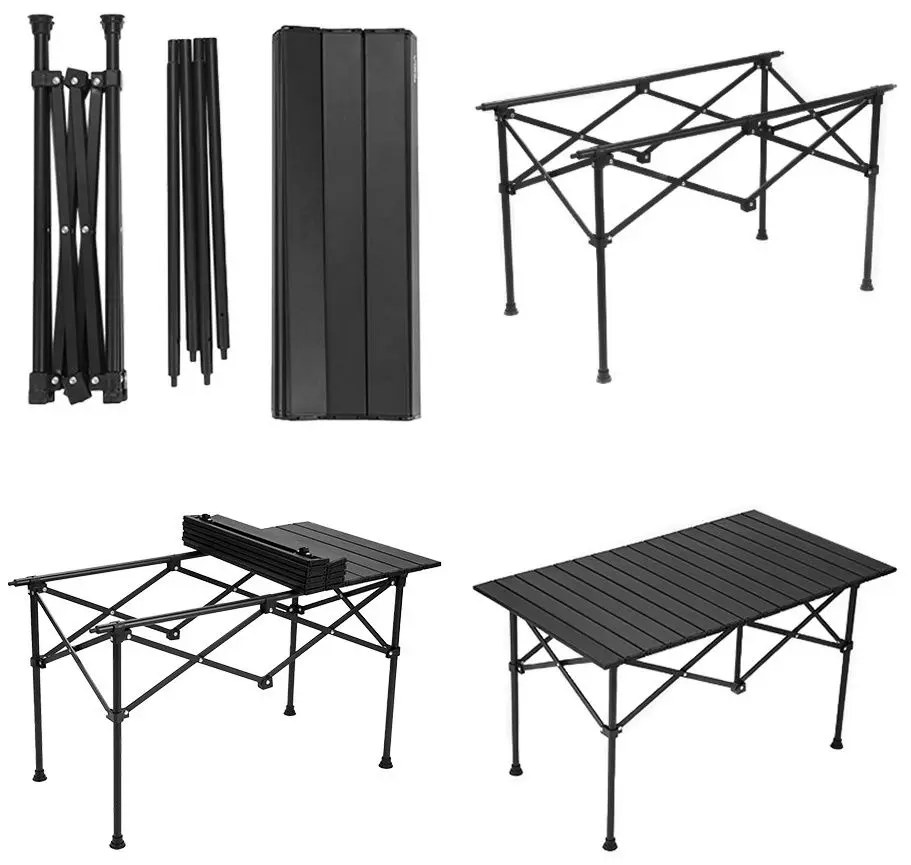 Masa pliabila Tempo Kondela Makur 55x94 (Black)