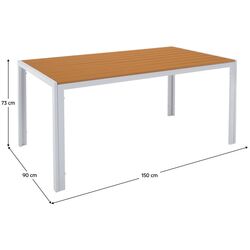 Стол Tempo Kondela Bonto 73x150 (White/Oak) Thumb