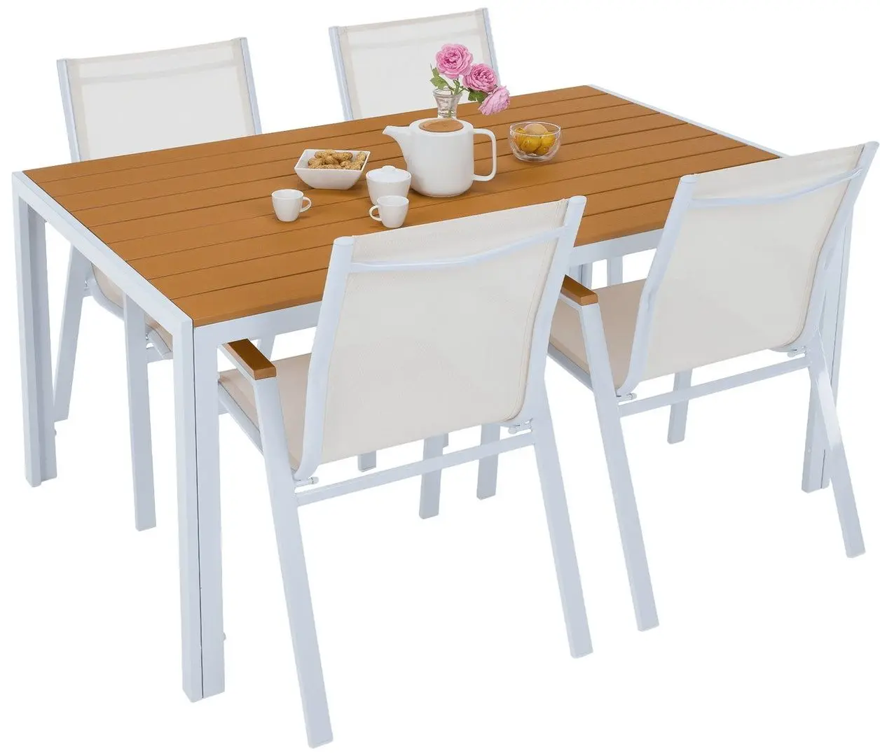 Стол Tempo Kondela Bonto 73x150 (White/Oak)