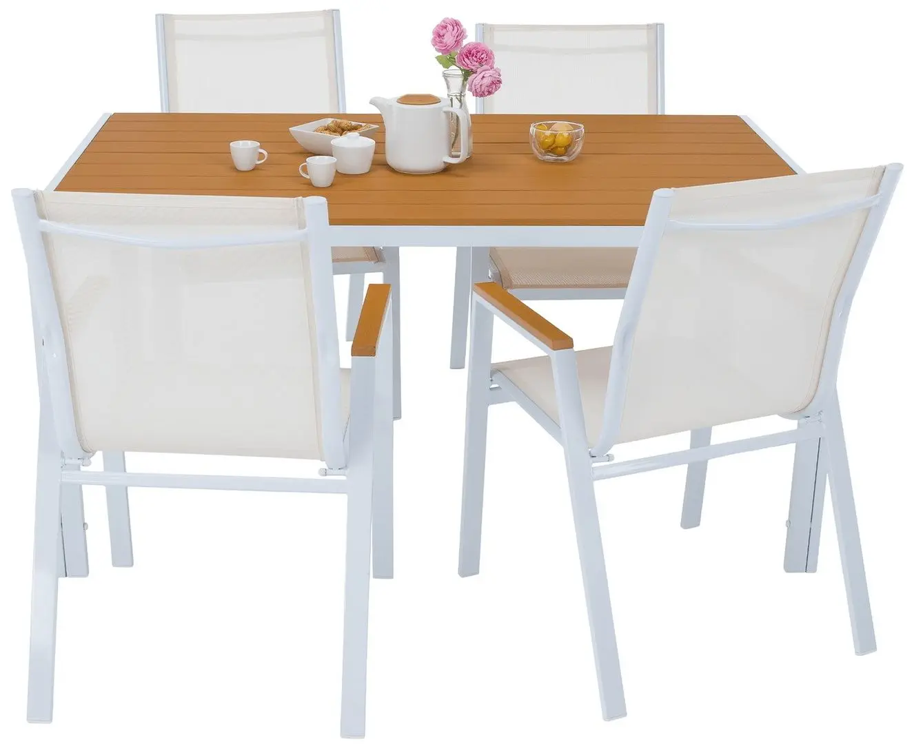 Стол Tempo Kondela Bonto 73x150 (White/Oak)