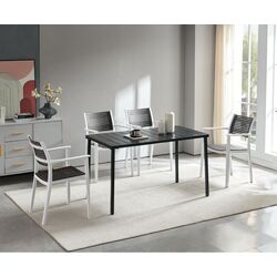 Masa Tempo Kondela Salton 74x130 (Black) Thumb