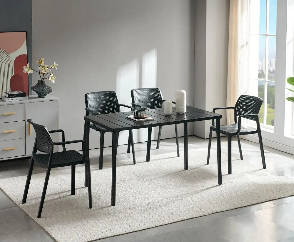 Masa Tempo Kondela Salton 74x130 (Black)