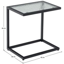 Masa Tempo Kondela Selko (Black/Transparent) Thumb