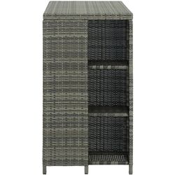 Masa de bar VidaXL 313477 (Grey) Thumb