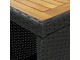 Masa de bar VidaXL 313478 (Black/Acacia)