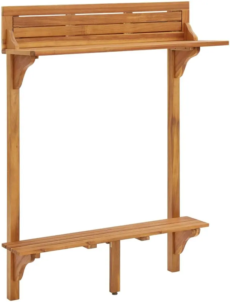 Masa suspendata de balcon VidaXL 310253 (Acacia)