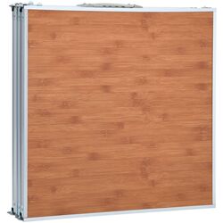 Складной стол VidaXL 48174 (Brown/Silver) Thumb
