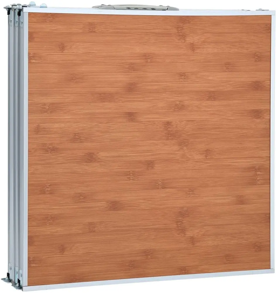 Складной стол VidaXL 48174 (Brown/Silver) - 5