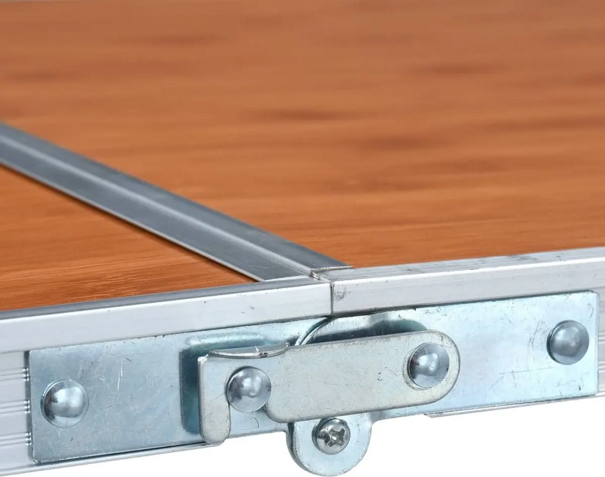 Складной стол VidaXL 48174 (Brown/Silver) - 6