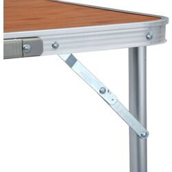 Складной стол VidaXL 48174 (Brown/Silver) Thumb