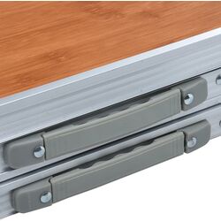 Складной стол VidaXL 48174 (Brown/Silver) Thumb