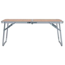Складной стол VidaXL 48186 (Brown/Silver) Thumb
