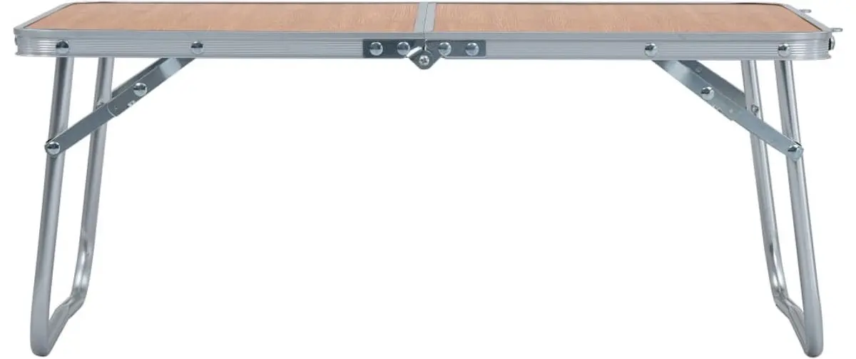 Складной стол VidaXL 48186 (Brown/Silver) - 3