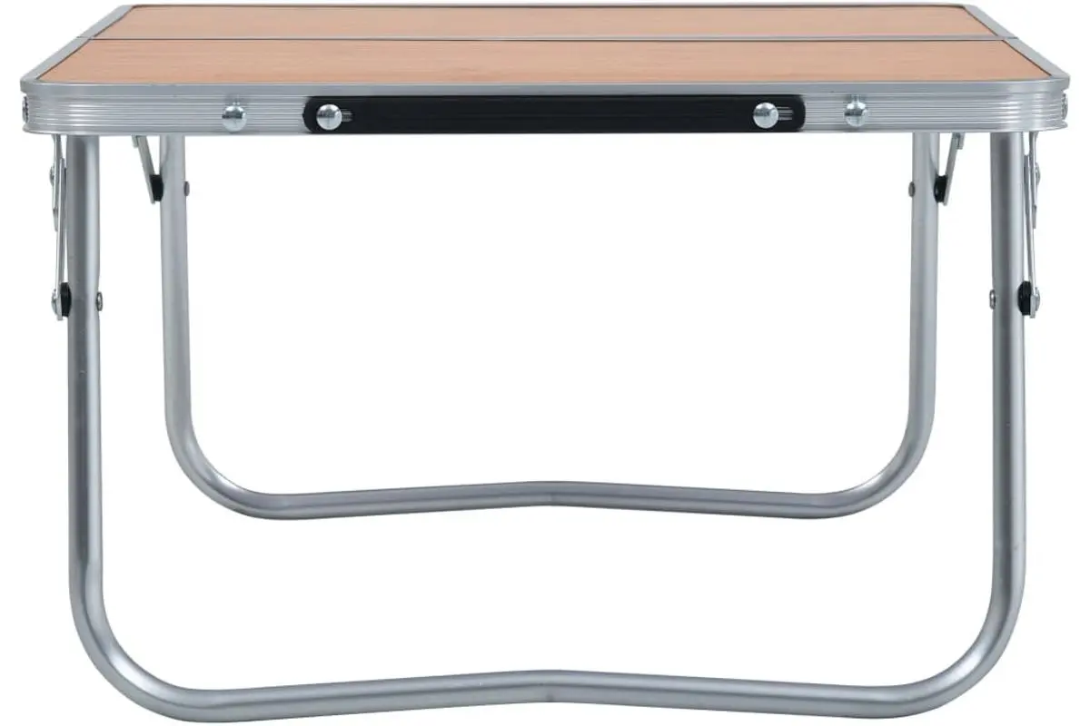 Складной стол VidaXL 48186 (Brown/Silver) - 4
