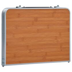 Складной стол VidaXL 48186 (Brown/Silver) Thumb