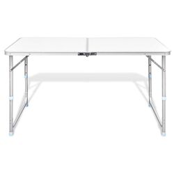 Masa pliabila VidaXL 41325 (White) Thumb