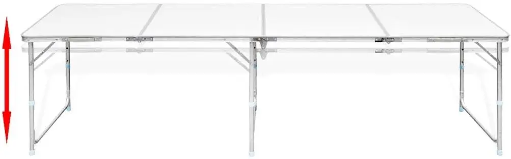 Masa pliabila VidaXL 41327 (White) - 7
