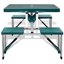 Стол складной VidaXL 41456 (Green/Silver) Thumb