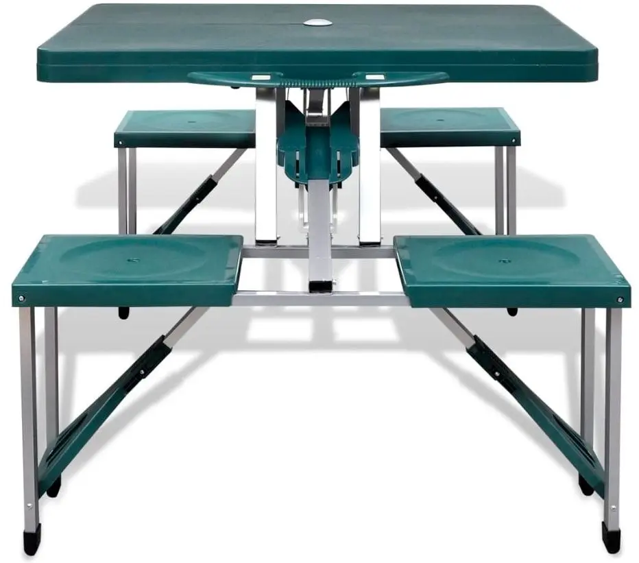 Стол складной VidaXL 41456 (Green/Silver) - 3