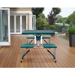 Стол складной VidaXL 41456 (Green/Silver)