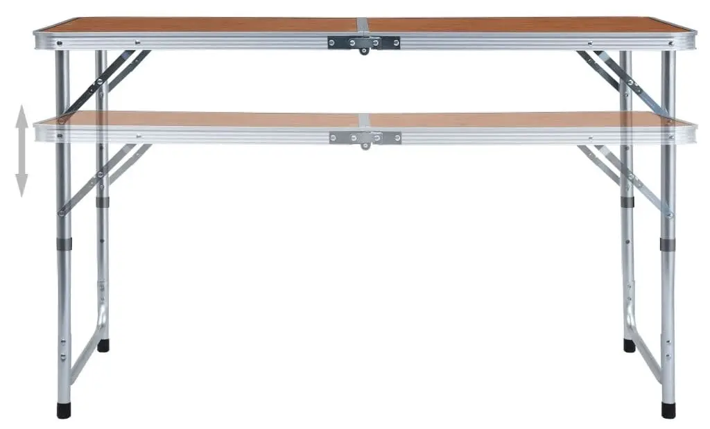 Masa pliabila VidaXL 48172 (Brown) - 5