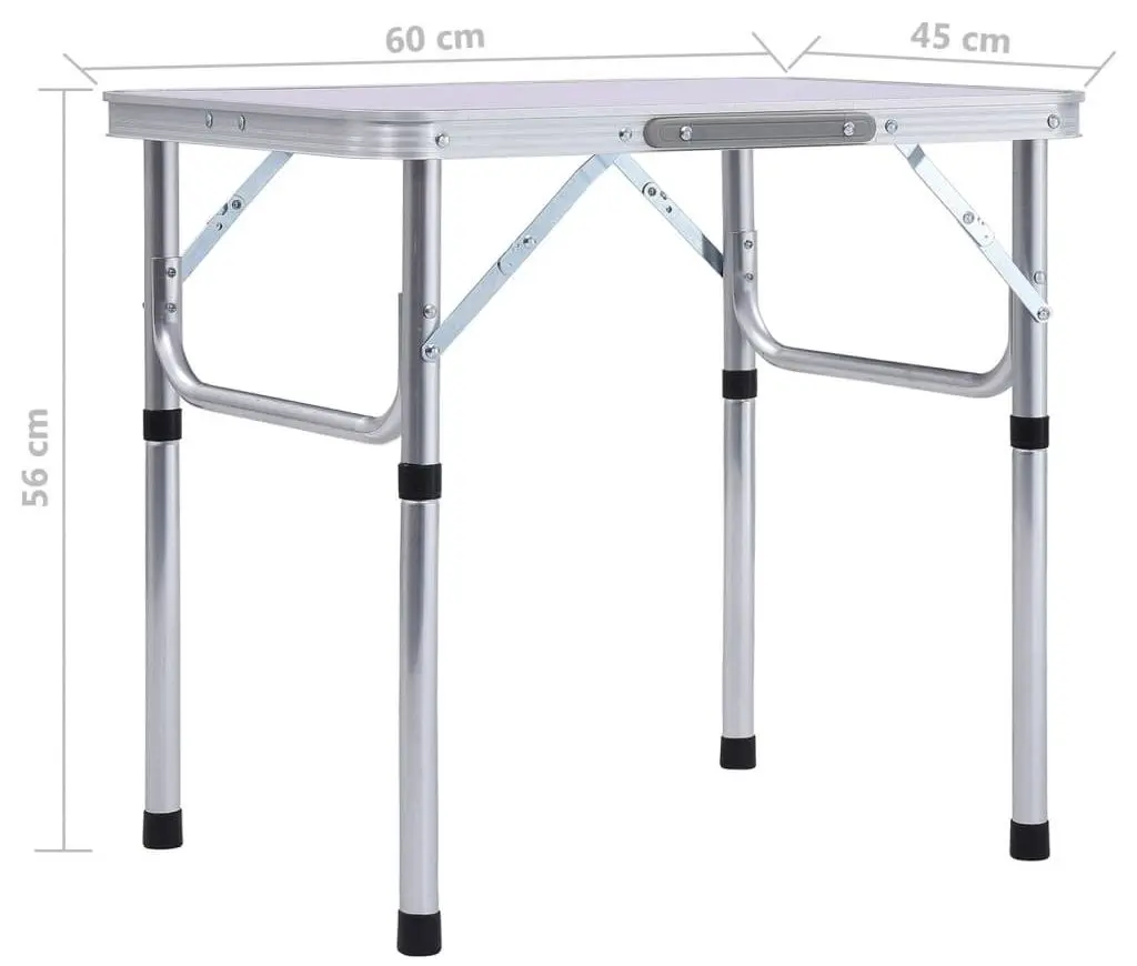 Masa pliabila VidaXL 48178 (White)