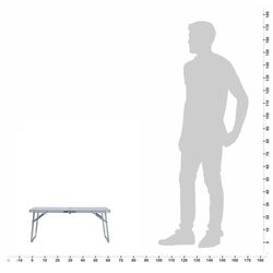 Masa de picnic VidaXL 48185 (White) Thumb