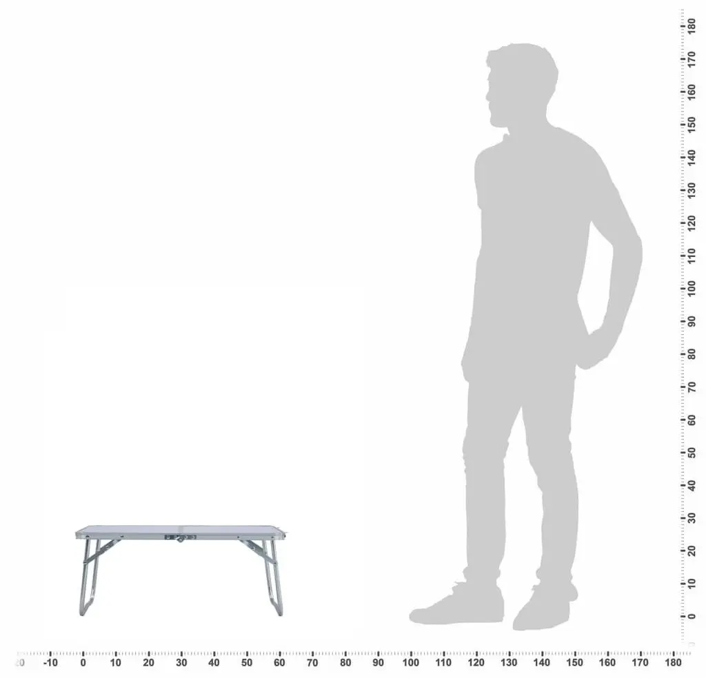 Masa de picnic VidaXL 48185 (White)