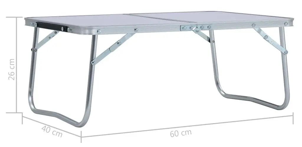 Masa de picnic VidaXL 48185 (White)
