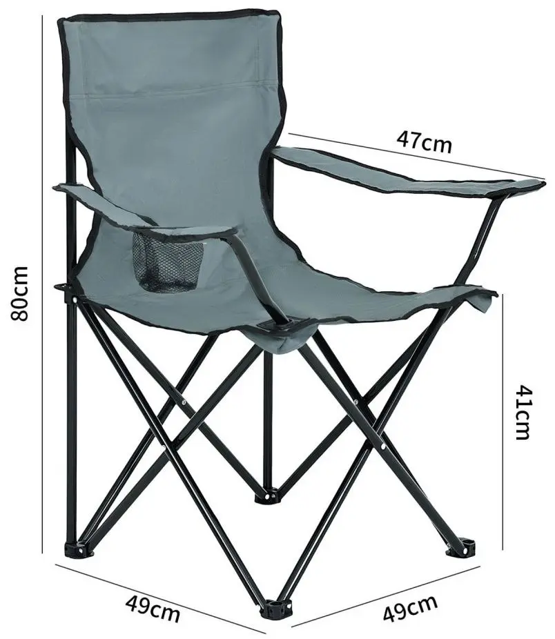 Складной стул Akord Anter (Black/Grey)