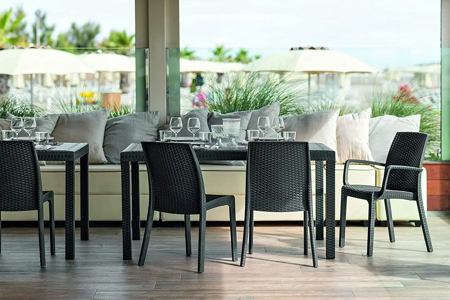 Scaun de gradina Bica Verona Armchair (Graphite)