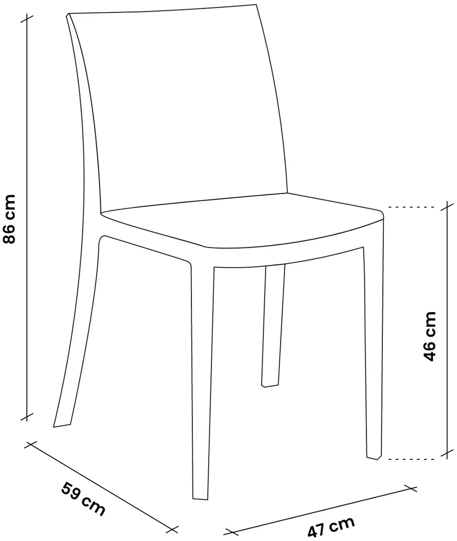 Scaun de gradina Bica Virginia 9095.4 (Graphite)