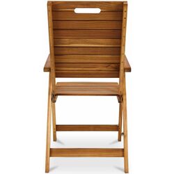 Scaun pliant Blooma Denia 76.5x107x86 (Acacia) Thumb