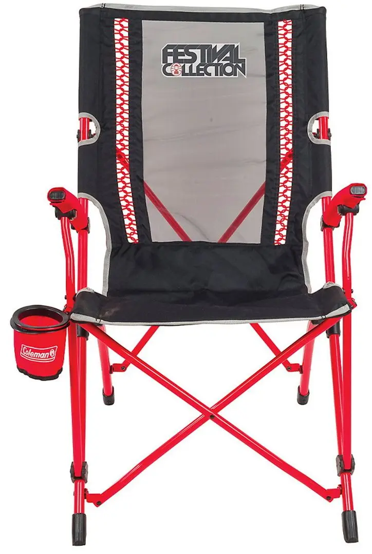 Scaun pliabil Coleman Bungee Festival (Black/Red) - 2